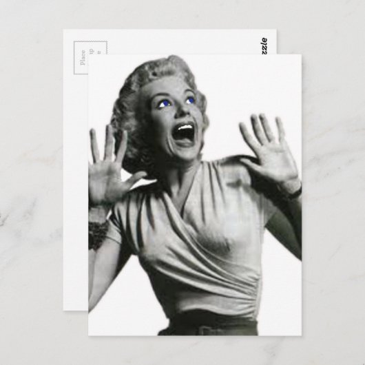 ホラー映画のスクリーマー ポストカード (正面/裏面)