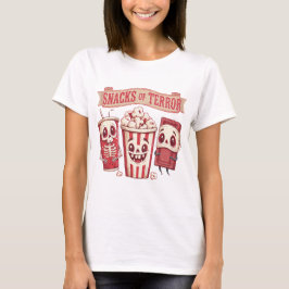 ホラー映画のスナック ハロウィンTシャツ Tシャツ