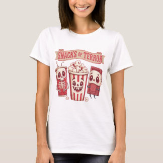 ホラー映画のスナック ハロウィンTシャツ Tシャツ