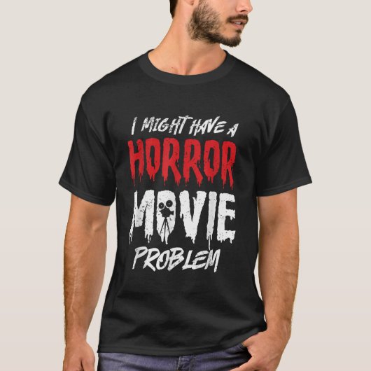ホラー映画のデザイン恋人のためのホラー Tシャツ (正面)
