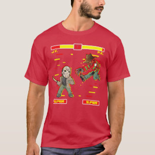 ホラー映画のビデオゲームのラクチンなハロウィンコスチューム フリ Tシャツ