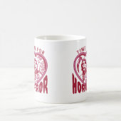 ホラー映画のファンや本好きの時間 コーヒーマグカップ (中央)