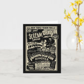 ホラー映画のモンスター ミイラ ドラキュラ ウェアウルフ フランケン カード (黄色い花)