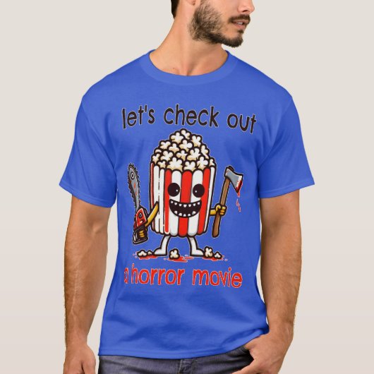 ホラー映画のレトロなデザインを見てみよう Tシャツ (正面)