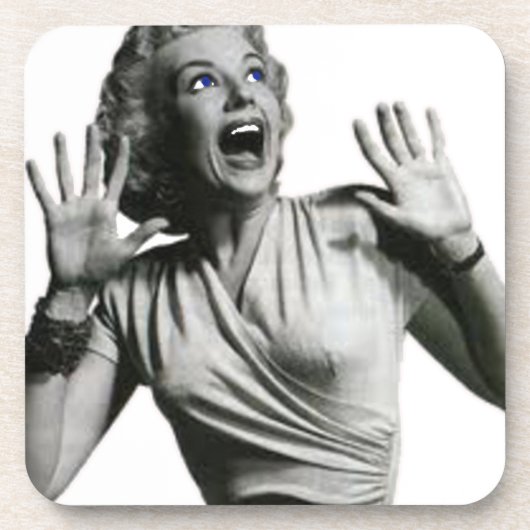 ホラー映画の叫ぶ人 コースター (正面)