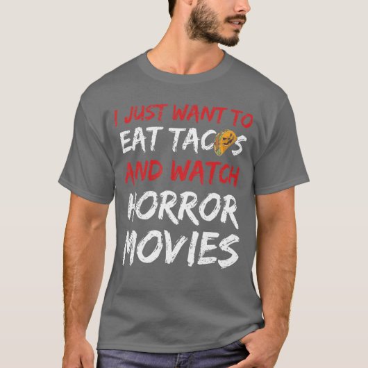 ホラー映画の名言をホラー好きな友達に Tシャツ (正面)