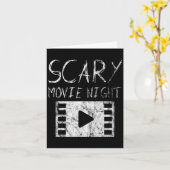 ホラー映画の夜 カード (黄色い花)