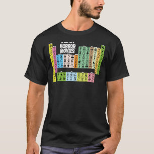 ホラー映画の定期表クラシックTシャツ Tシャツ
