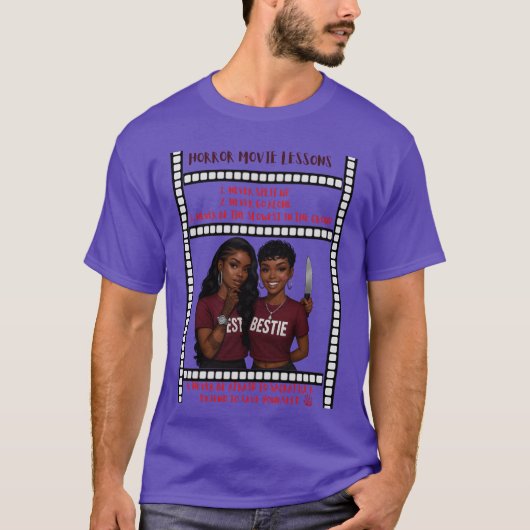 ホラー映画の教訓 ビンテージ Tシャツ (正面)