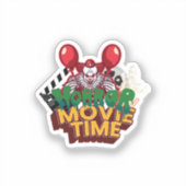 ホラー映画の時間 ピエロ ステッカー シール (正面)