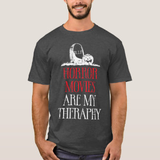 ホラー映画は私の療法 懐かし系 Tシャツ