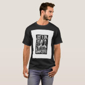 ホラー映画を愛する女の子ハロウィーン・ファン Tシャツ (正面フル)
