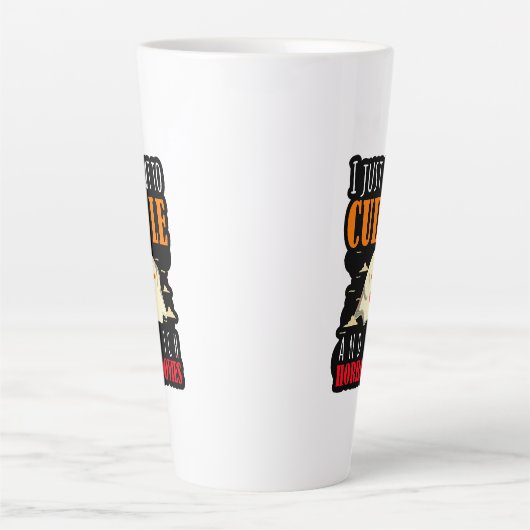 ホラー映画を抱きしめたい カフェラテマグ (正面)