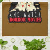 ホラー映画を抱きしめたい キッチンタオル (折り畳み)