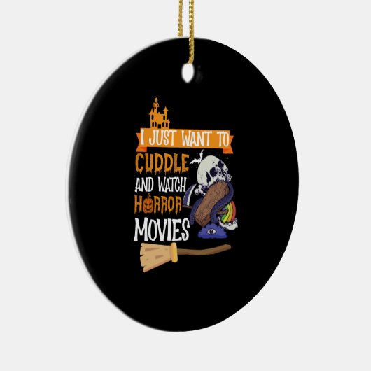 ホラー映画を抱きしめたい セラミックオーナメント (右)