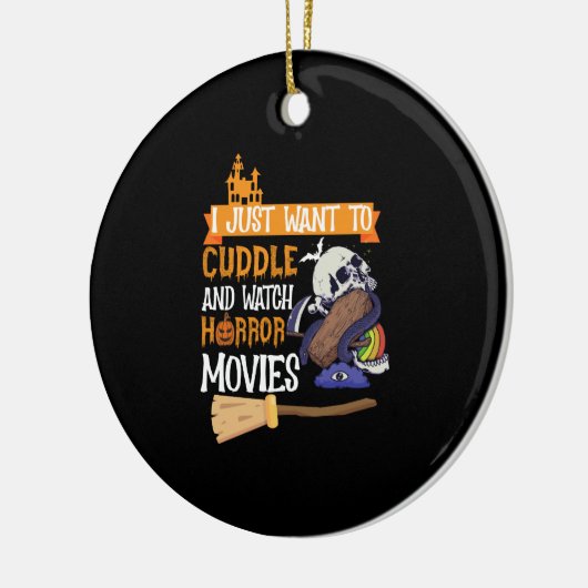 ホラー映画を抱きしめたい セラミックオーナメント (左)