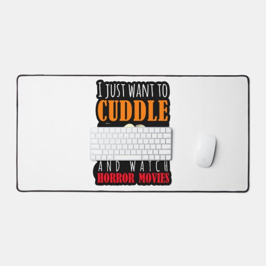 ホラー映画を抱きしめたい デスクマット (キーボード&マウス)