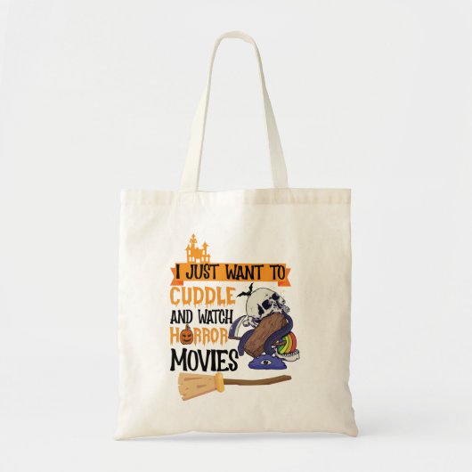 ホラー映画を抱きしめたい トートバッグ (正面)