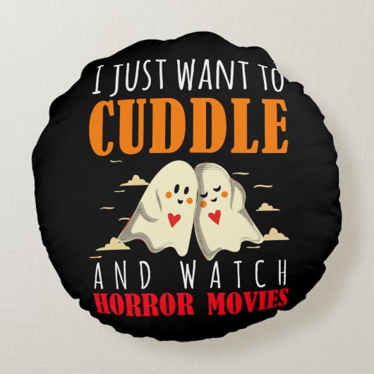 ホラー映画を抱きしめたい ラウンドクッション (裏面)