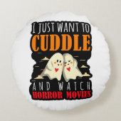 ホラー映画を抱きしめたい ラウンドクッション (裏面)