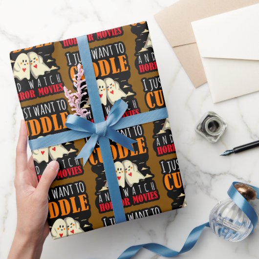 ホラー映画を抱きしめたい ラッピングペーパー (ギフト)