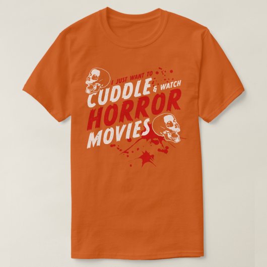 ホラー映画を抱きしめたい Tシャツ (デザイン正面)