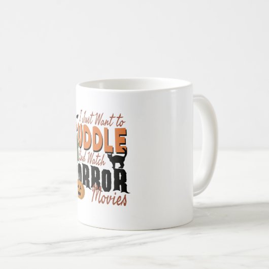 ホラー映画を見たい コーヒーマグカップ (正面右)