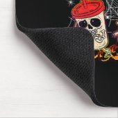 ホラー映画を見ようハロウィーンおもしろい幽霊Ske マウスパッド (コーナー)