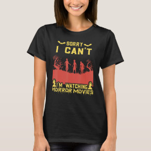 ホラー映画を見ることができない Tシャツ