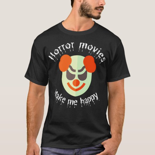 ホラー映画を見ると嬉しい Tシャツ (正面)
