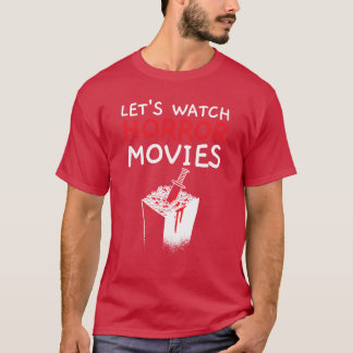 ホラー映画を見るのが好きな人へ シネマ 映画好き ギフト Tシャツ