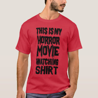 ホラー映画を見るのが趣味の人向けの面白いホラー映画 Tシャツ