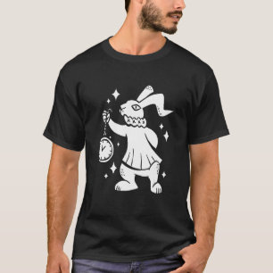 ホラー映画アパレル男性へウサギ悪いバニー Tシャツ