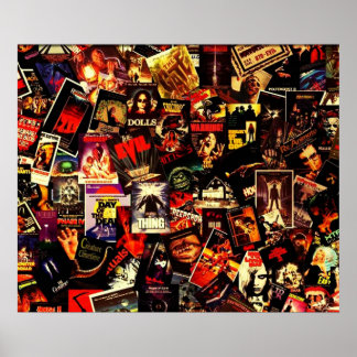 ホラー映画コラージュ ポスター