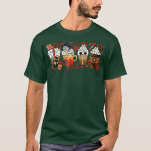 ホラー映画コーヒーハロウィン不気味シーズン秋C Tシャツ