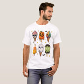 ホラー映画サマーポップシクルハロウィーンアイスクリーム Tシャツ (正面フル)