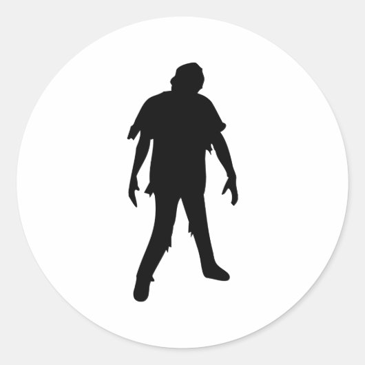 ホラー映画ゾンビ死 ラウンドシール (正面)