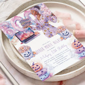 ホラー映画ナイトアフロハロウィンスランバー誕生日 招待状