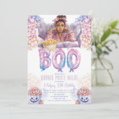 ホラー映画ナイトスリープバーハロウィーン誕生日 招待状 (スタンド正面)