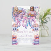 ホラー映画ナイトハロウィンスランバーパーティー 招待状 (スタンド正面)