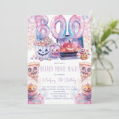 ホラー映画ナイトハロウィーンのお泊まり 招待状 (スタンド正面)