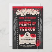 ホラー映画ナイトフィルム大人ハローウィンパーティ 招待状 (正面)