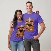 ホラー映画ナイトTシャツ レトロな怖い女の子 Tシャツ (ユニセックス)