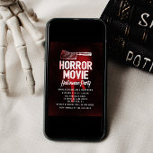 ホラー映画ハロウィンパーティー 招待状