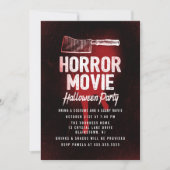 ホラー映画ハロウィンパーティー 招待状 (正面)