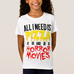 ホラー映画ピザ私が必要とするすべてはハロウィーン Tシャツ