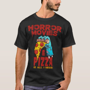 ホラー映画ピザ Tシャツ