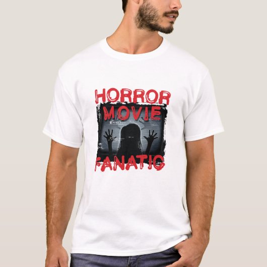 ホラー映画ファンナティック怖い映画 Tシャツ (正面)
