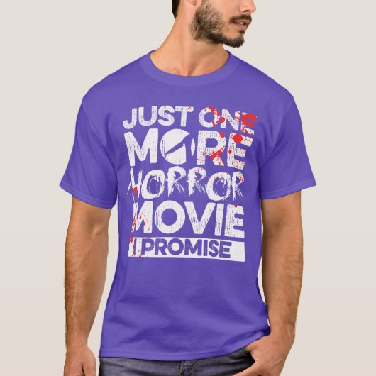 ホラー映画ファン必見のハロウィンデザイン 楽しい Tシャツ (正面)