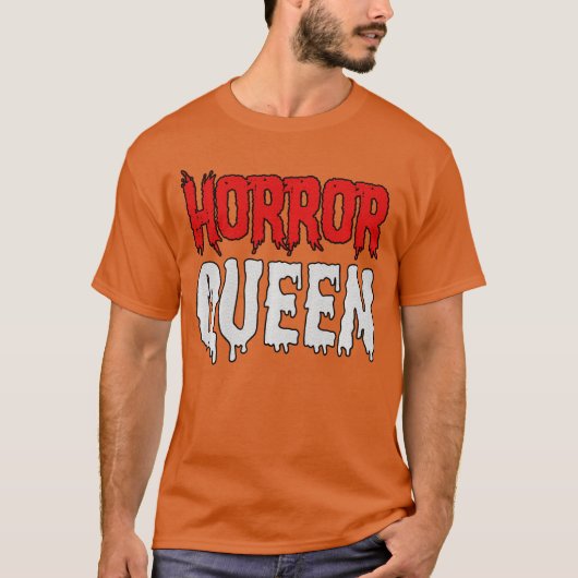 ホラー映画ファン ホラー・クイーン ギフト Tシャツ (正面)